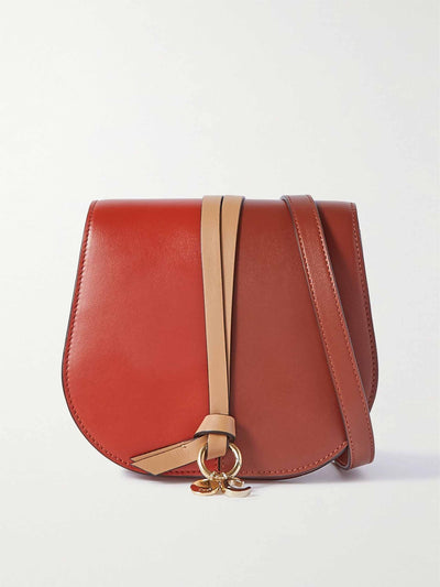 Chloé Colour-block leather shoulder bag at Collagerie