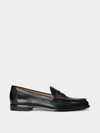Lauren Ralph Lauren Burnished leather loafer at Collagerie