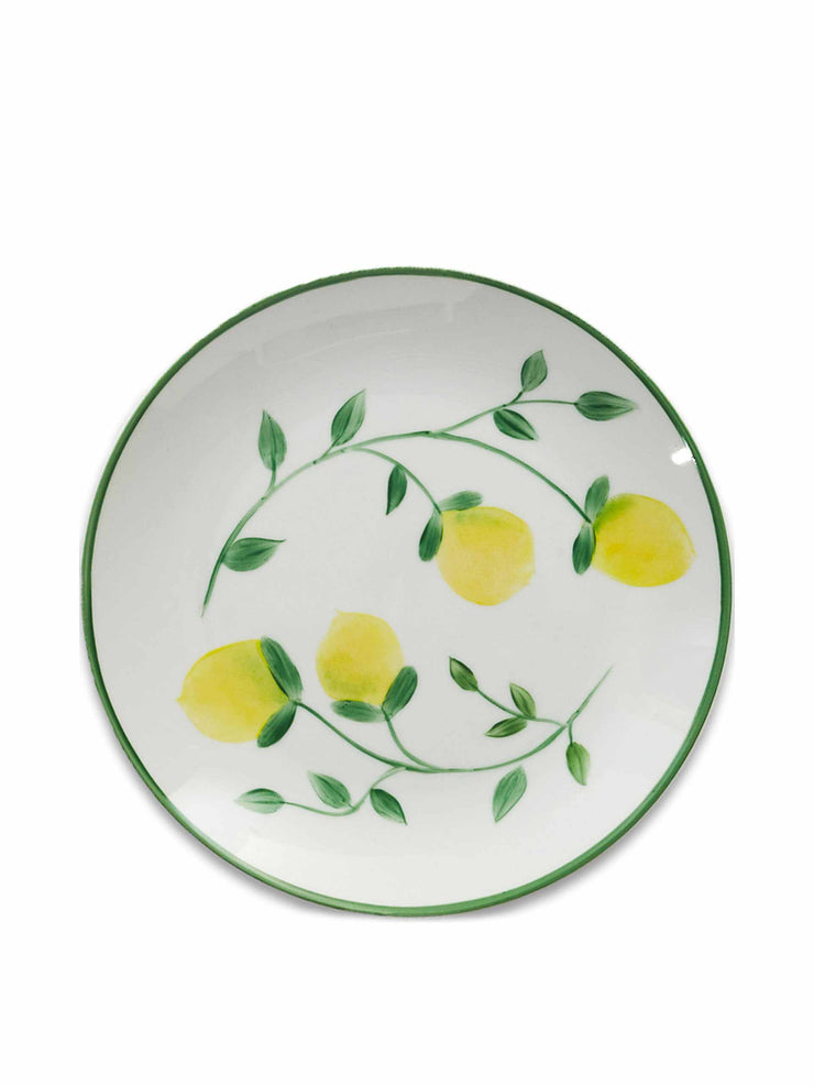 Ischia lemon green dinner plate