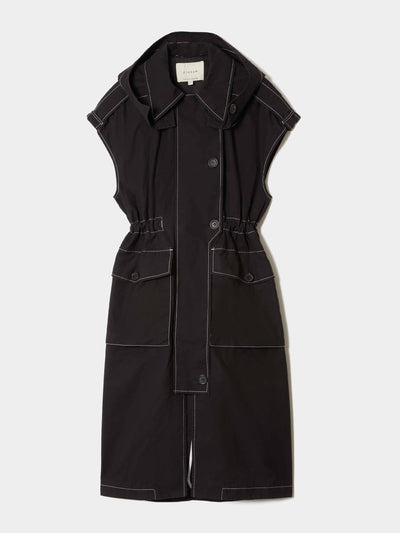 Jigsaw x Collagerie Sleeveless parka at Collagerie