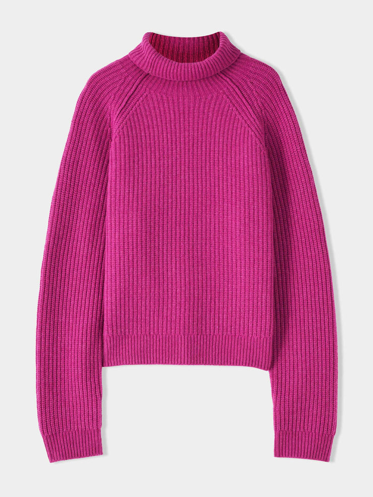 Pink rib jumper