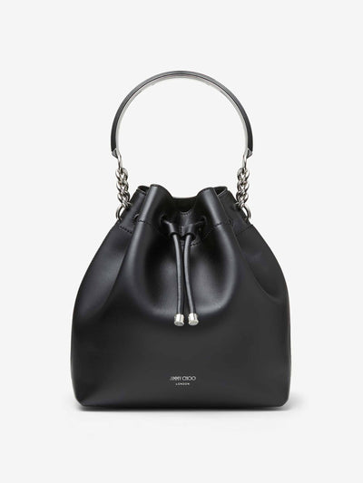 Jimmy Choo Black leather bucket bag at Collagerie