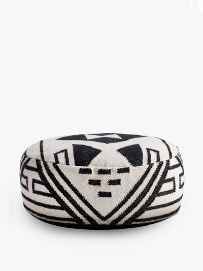 John Lewis Aztec-patterned pouffe at Collagerie