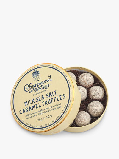 Charbonnel Et Walker Milk sea salt caramel truffles at Collagerie