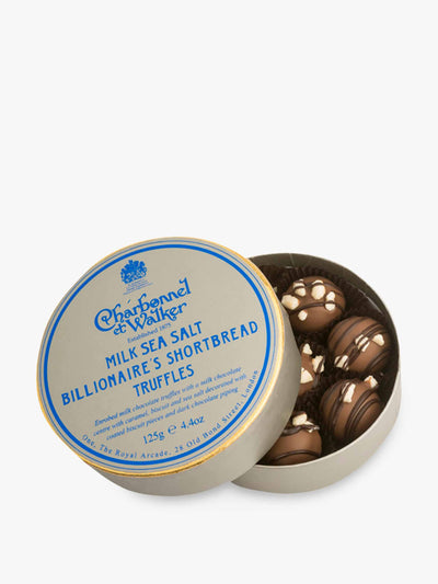 Charbonnel Et Walker Billionaire shortbread truffles (Box of 8) at Collagerie