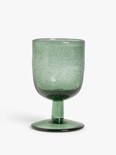 John Lewis Green wine glass at Collagerie