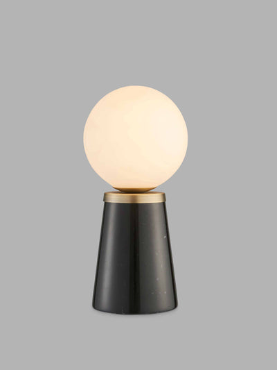 Bay Lighting Black marble table lamp at Collagerie