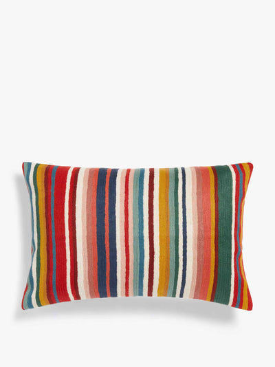 John Lewis Multi-coloured stripe cushion at Collagerie