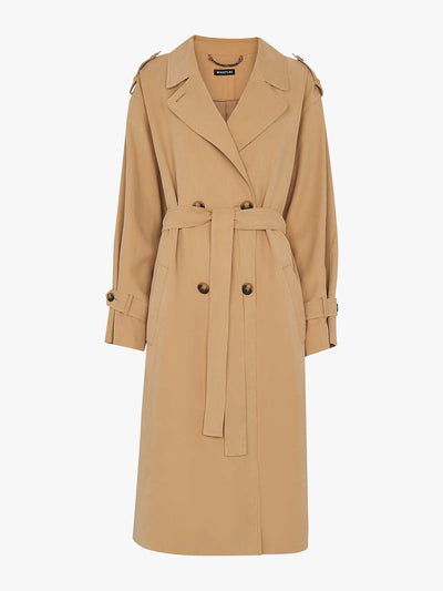 Whistles Double breasted trench coat at Collagerie