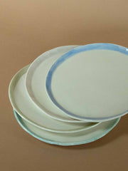 Porcelain plates, set of six