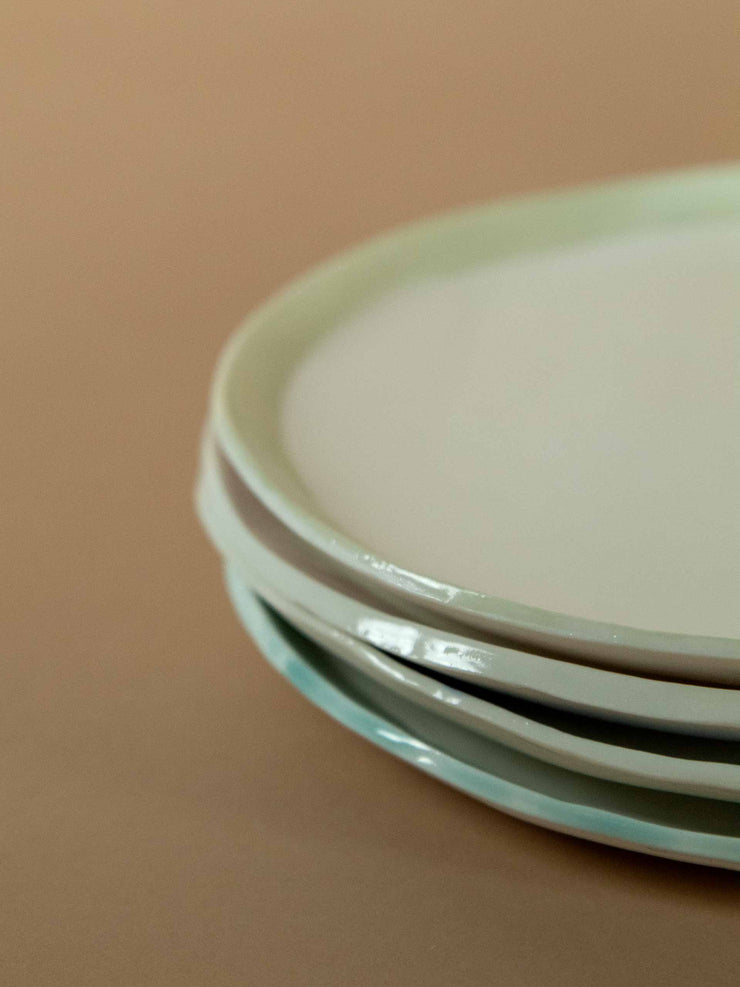 Porcelain plates, set of six