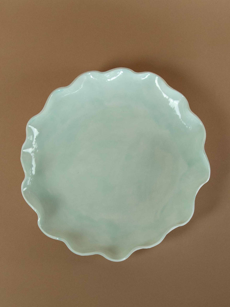 Frilly Edged Porcelain Platter