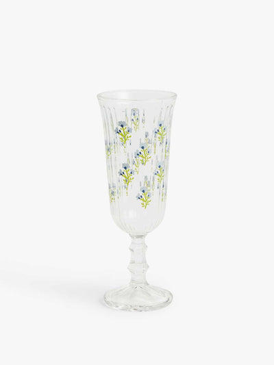 John Lewis Floral glass champagne flute at Collagerie