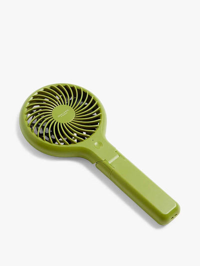 John Lewis & Partners Green foldable handheld fan at Collagerie