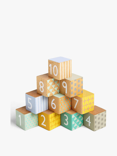 John Lewis Wooden numbers blocks at Collagerie