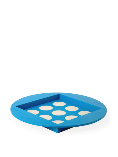 Jonathan Adler Blue leather tray at Collagerie