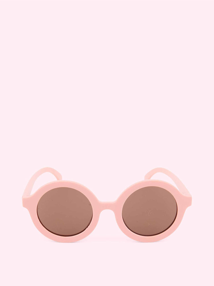Pink round sunglasses
