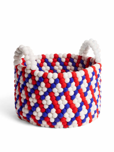 Hay Felt ball basket with handles at Collagerie