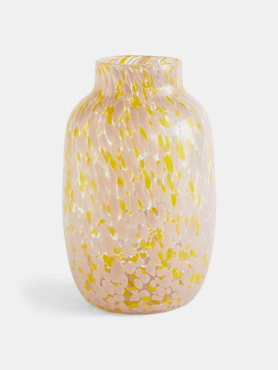 Hay Yellow and pink large splash vase at Collagerie