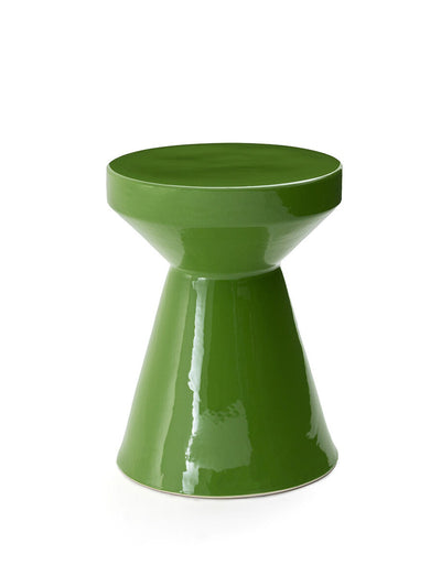 La Redoute Green ceramic side table at Collagerie