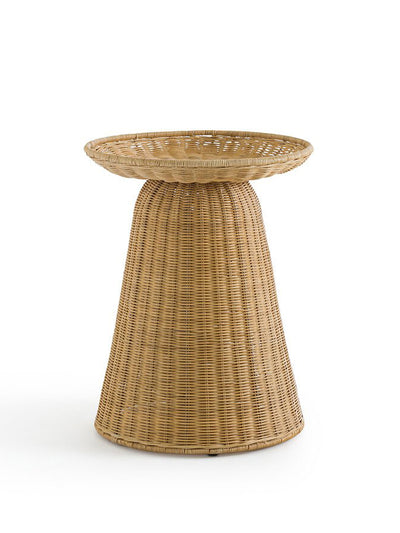 La Redoute Interieurs Rattan side table at Collagerie