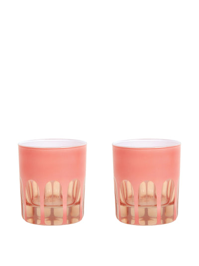 Sir Madam Rialto glasses in salmon (set of 2) at Collagerie