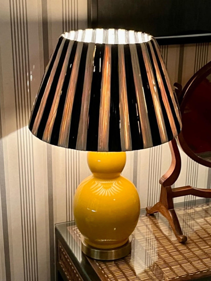 Black stripe Tangier lampshade
