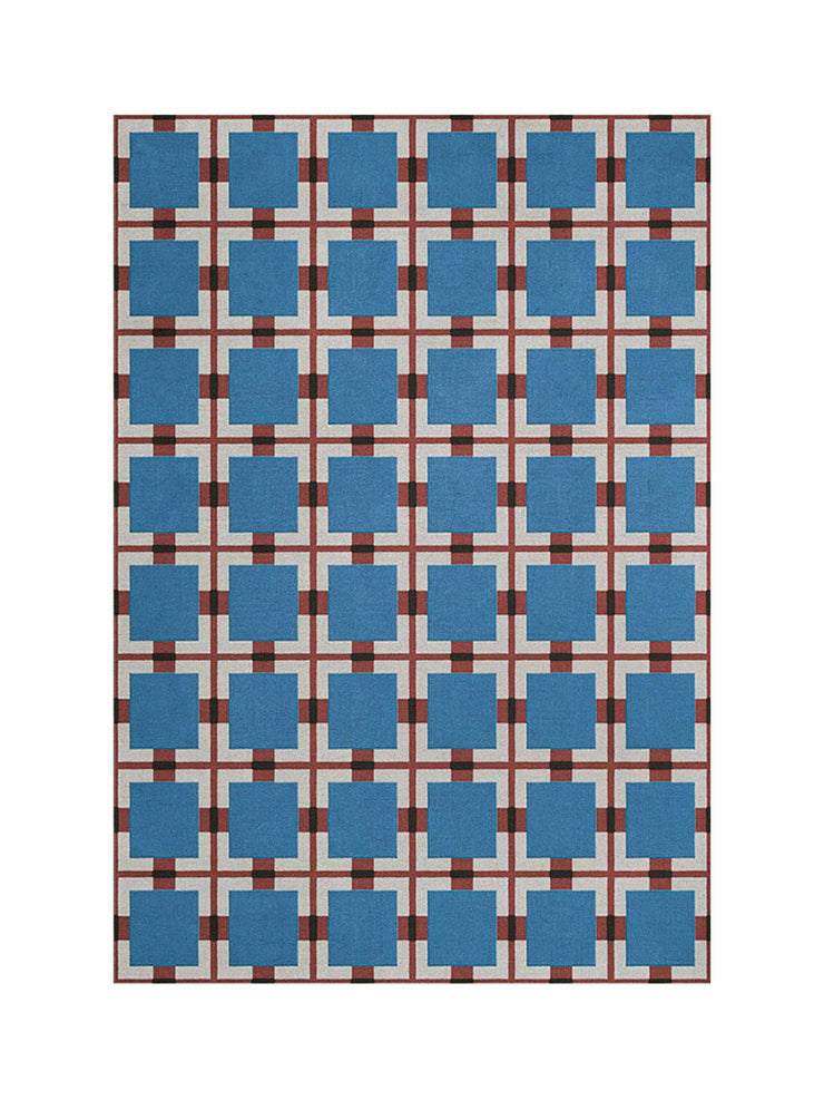Patterned wool rug