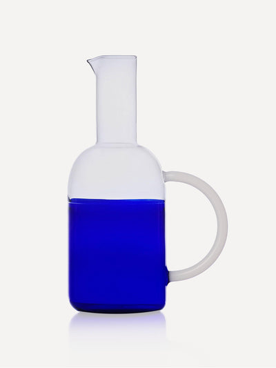 Ichendorf Blue Tequila Sunrise glass jug at Collagerie