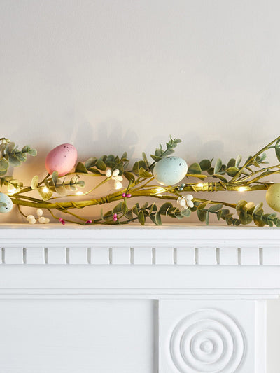 Lights 4 fun Pastel Easter egg garland light string at Collagerie