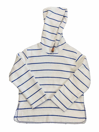 Lily Eve Striped toweling hoodie at Collagerie