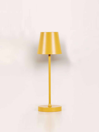 litfad Yellow table lamp at Collagerie