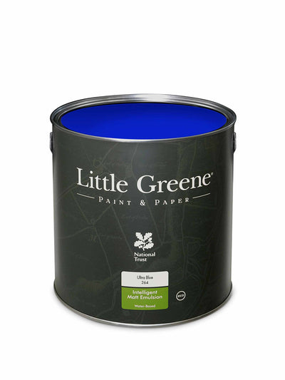 Little Greene Blue bright paint at Collagerie