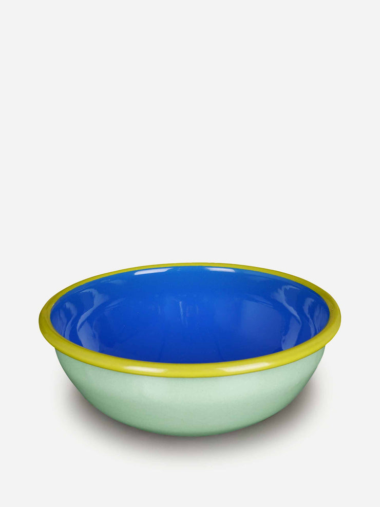 Mint green and blue bowl
