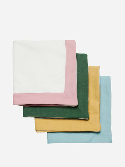 In The Roundhouse Multicolour square napkins (set of four) at Collagerie