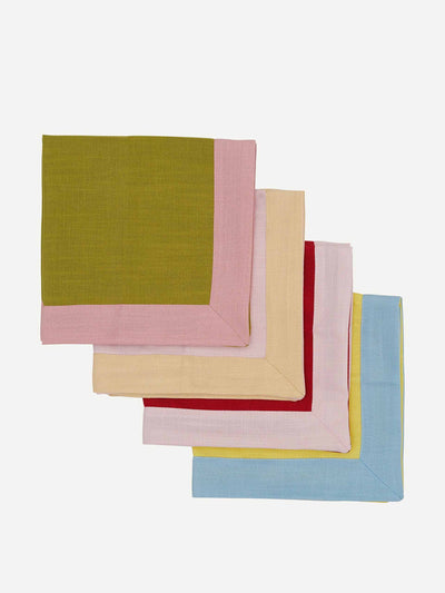 In The Roundhouse Bold colour square napkins (set of four) at Collagerie