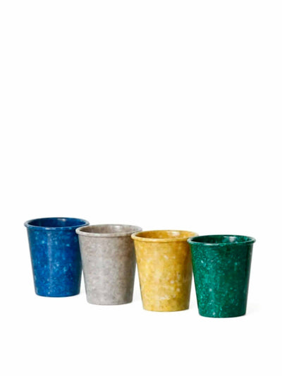 Hightide Penco Multicoloured marbled melamine pen pots at Collagerie