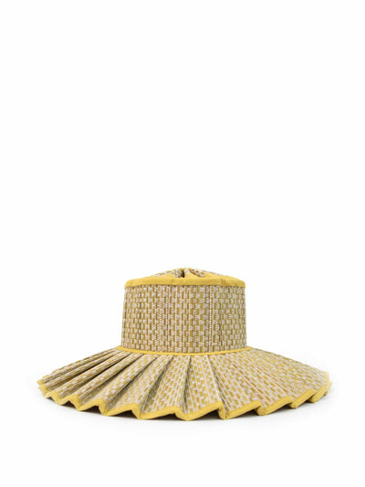 lorna murray Yellow woven hat at Collagerie