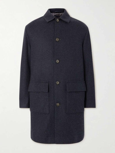 Loro Piana Double-faced cashmere coat at Collagerie
