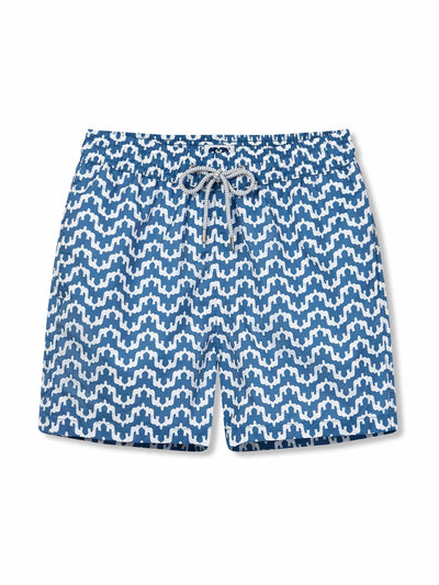 Love Brand & Co Blue elephant printed swimming trunks at Collagerie