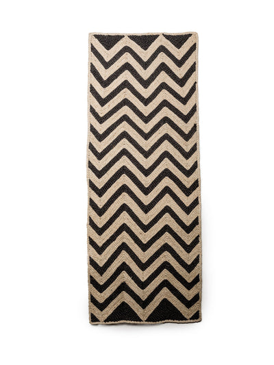 Maison Bengal Jute zig-zag floor mat at Collagerie