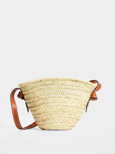 Mango Leather basket bag at Collagerie