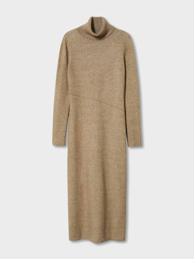 Mango Knitted turtleneck dress at Collagerie