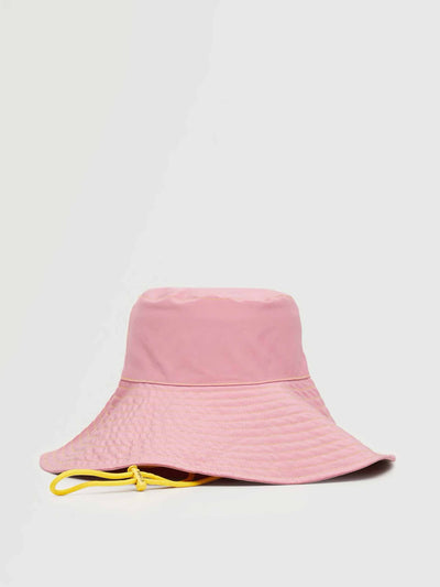Mango Pink bucket hat with straps at Collagerie