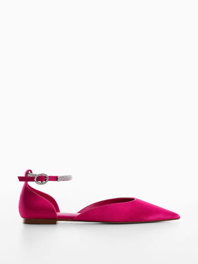 Mango Bright pink pointed-toe pumps at Collagerie