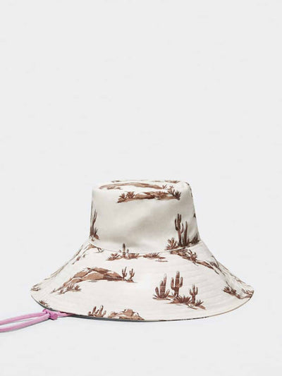Mango Printed bucket hat at Collagerie