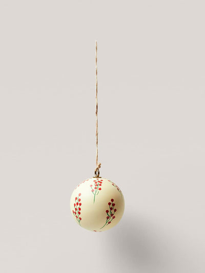 Mango Wood christmas bauble at Collagerie