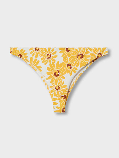 Mango Yellow floral bikini bottoms at Collagerie