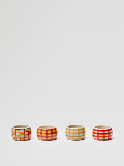 Mango Coloured napkin holder (set of 4) at Collagerie