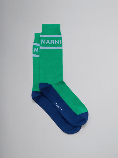 Marni Green cotton socks at Collagerie